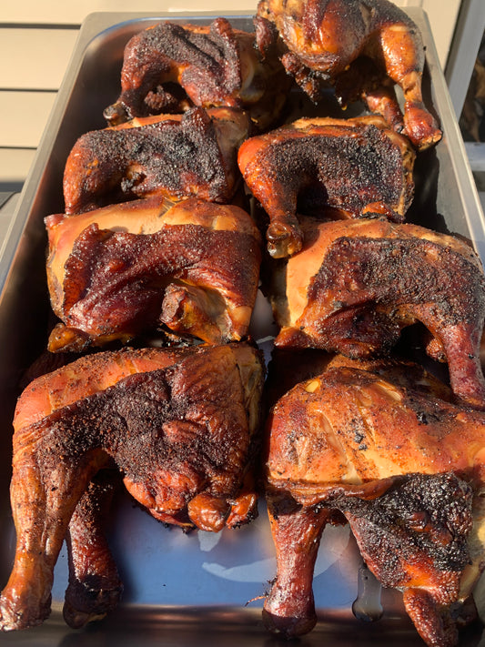 1/2 Pan of Chicken Leg Quarters